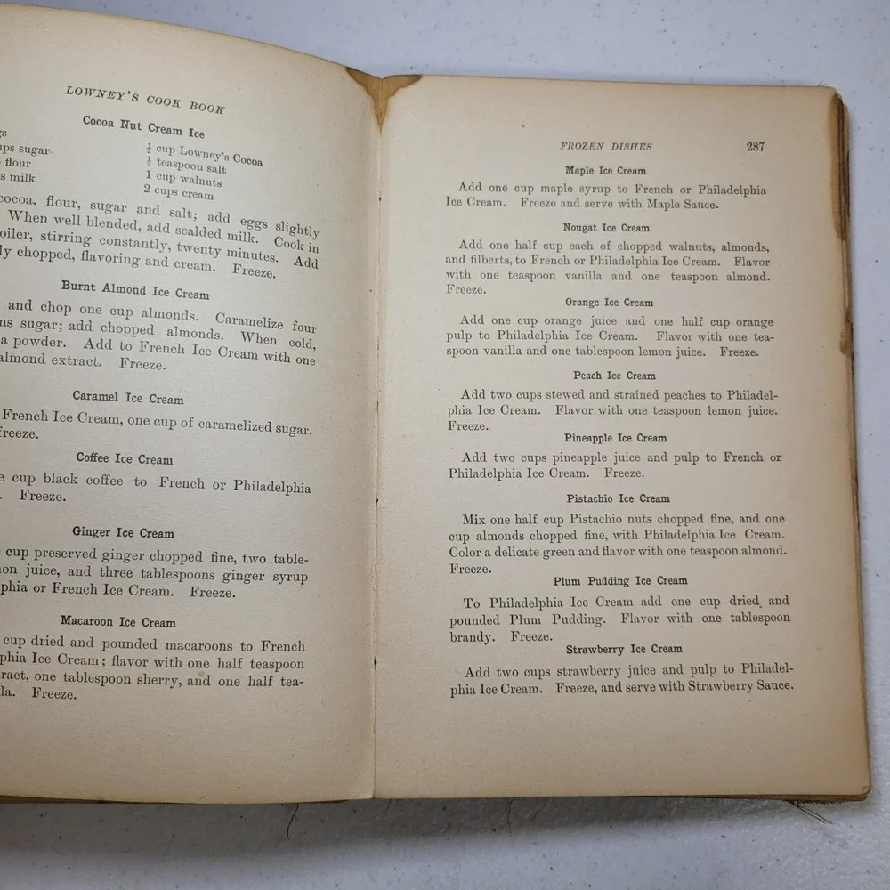 Lowneys Cook Book‎ Antique 1907 Maria Willett Howard Green Recipes